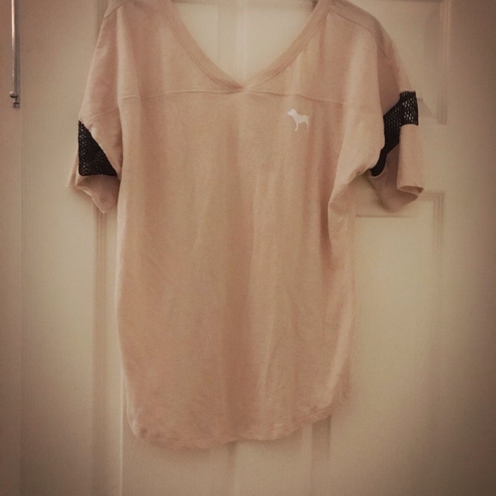 Victoria’s Secret light pink and black top